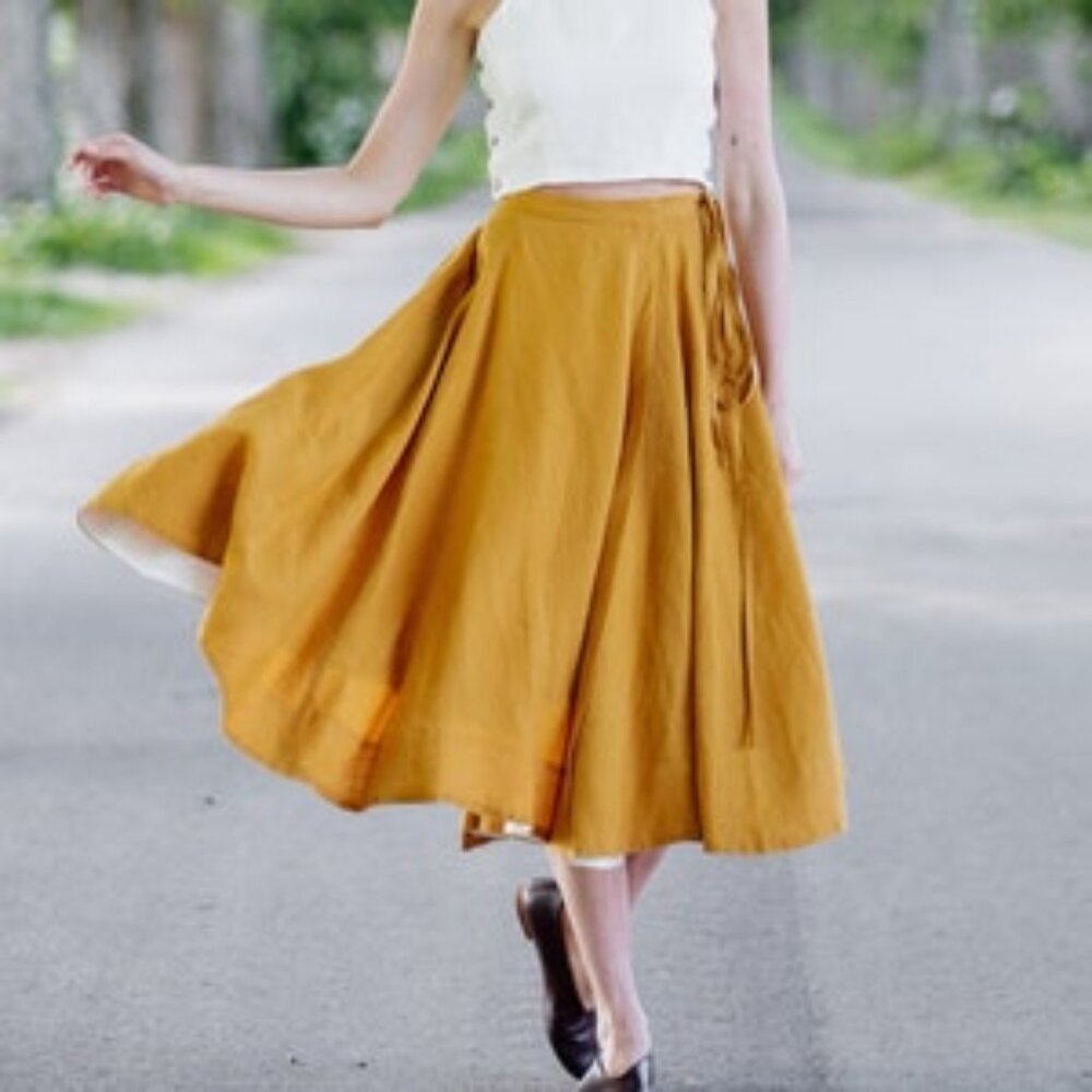 Son de flor wrap skirt